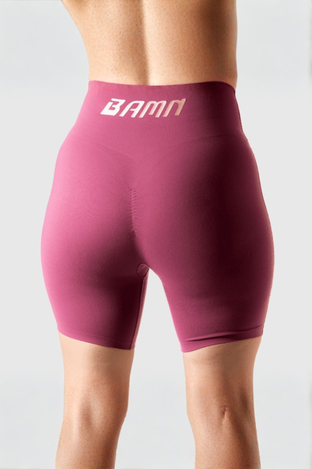 yoga-shorts-women-waist-detail - Maroon Signature Shorts - BAMN - Bamn Athleisure